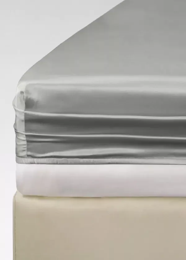 Prześcieradło TENCEL™ LUX szary z gumką